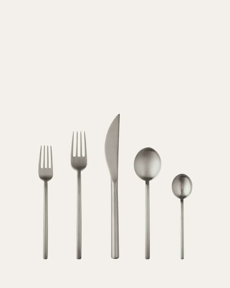 Due Ice Champagne 5-Piece Flatware Set